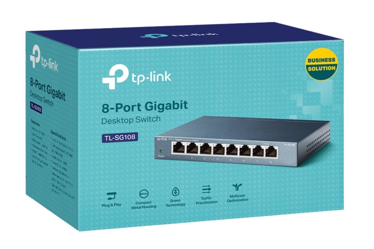 SWITCH TP-LINK 8 PUERTOS GIGABIT TL-SG1084