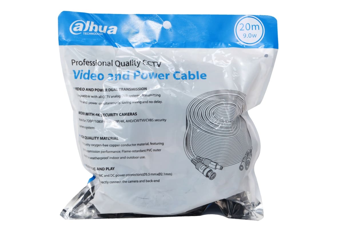 CABLE DE ALIMENTACION Y VIDEO BNC/JACK 20MTS CCTV DAHUA2