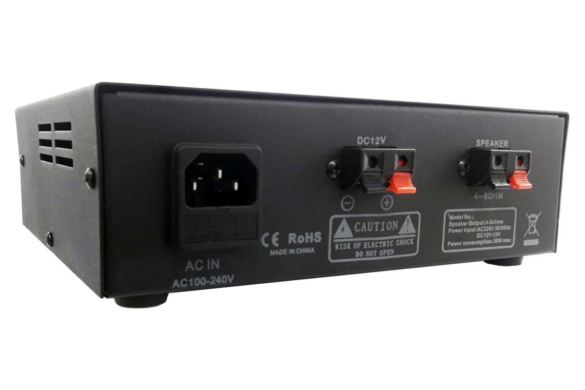 AMPLIFICADOR DE AUDIO / 30W RMS  12V/220V 2