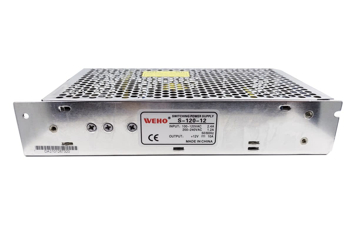 FUENTE DE PODER 12 VOLTIOS 10 AMPERES METALICA WEHO2