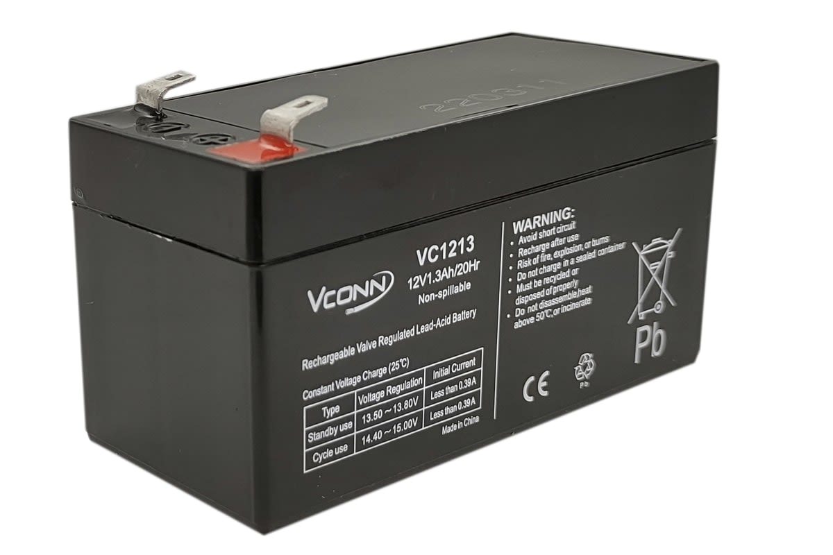 BATERÍA 12 VOLTIOS 1.3 AMPERES VC1213 VCONN 0