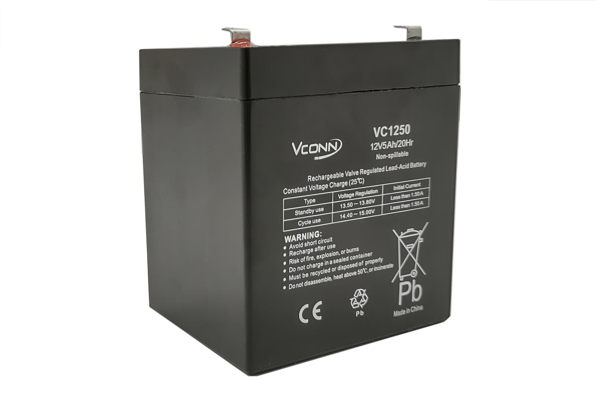 BATERÍA 12 VOLTIOS 5 AMPERES  UL VC1250 VCONN 0