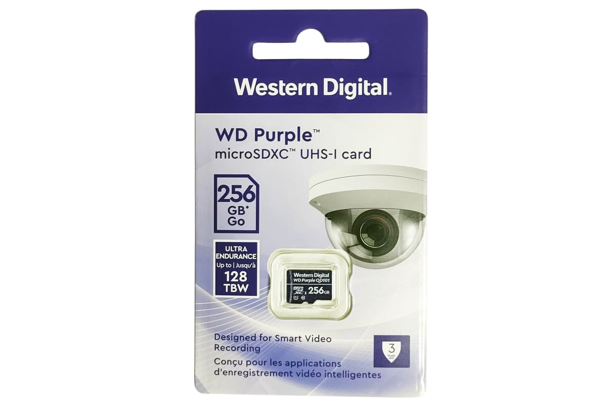 MEMORIA MICRO SD WESTERN DIGITAL PURPLE 256GB SC QD1013