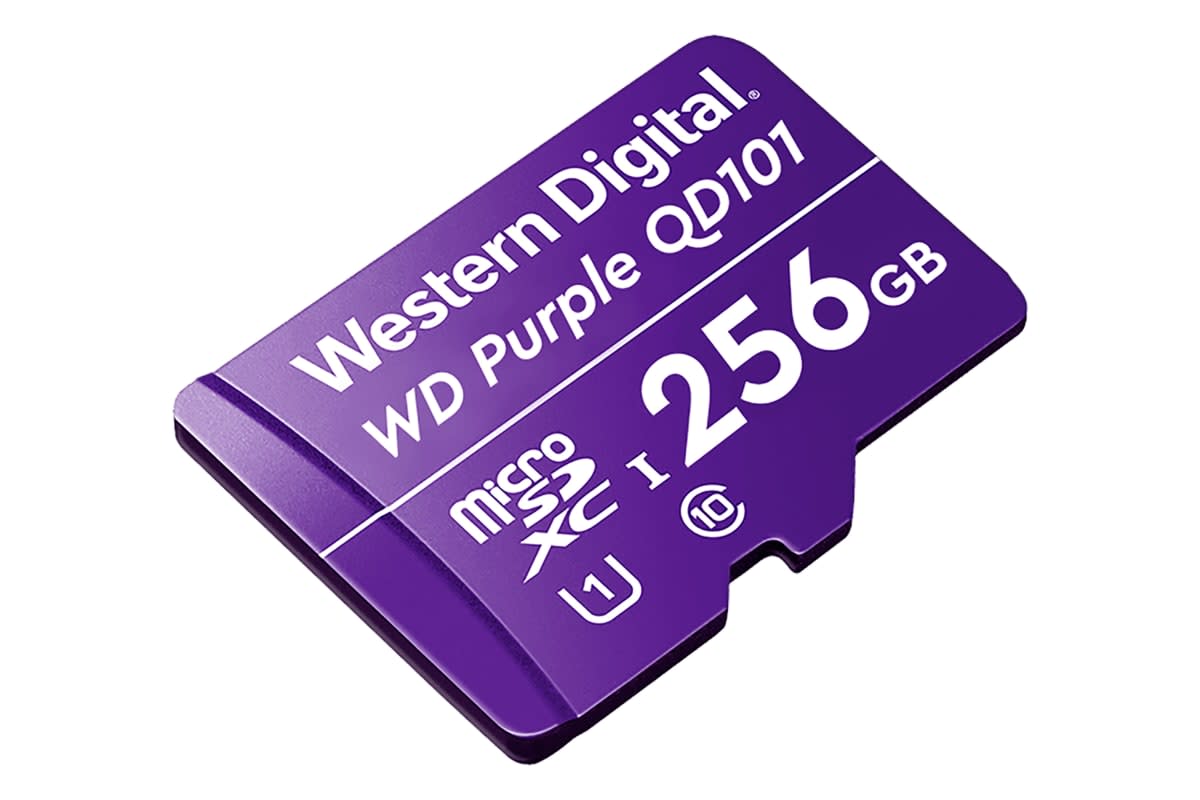 MEMORIA MICRO SD WESTERN DIGITAL PURPLE 256GB SC QD1012