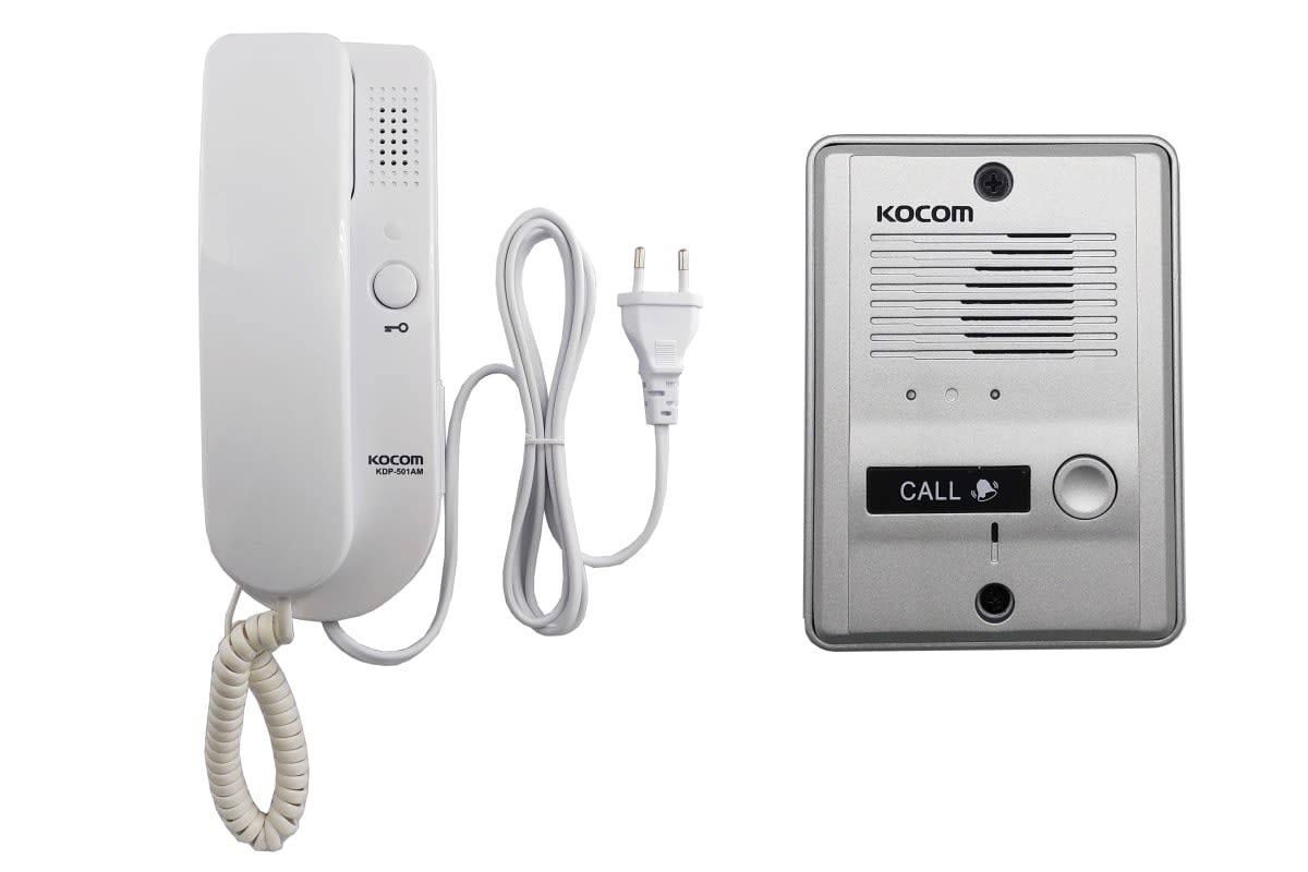 Kit Portero Metálico + 01 Citófono KDP-501AM + MS-2D Kocom 0