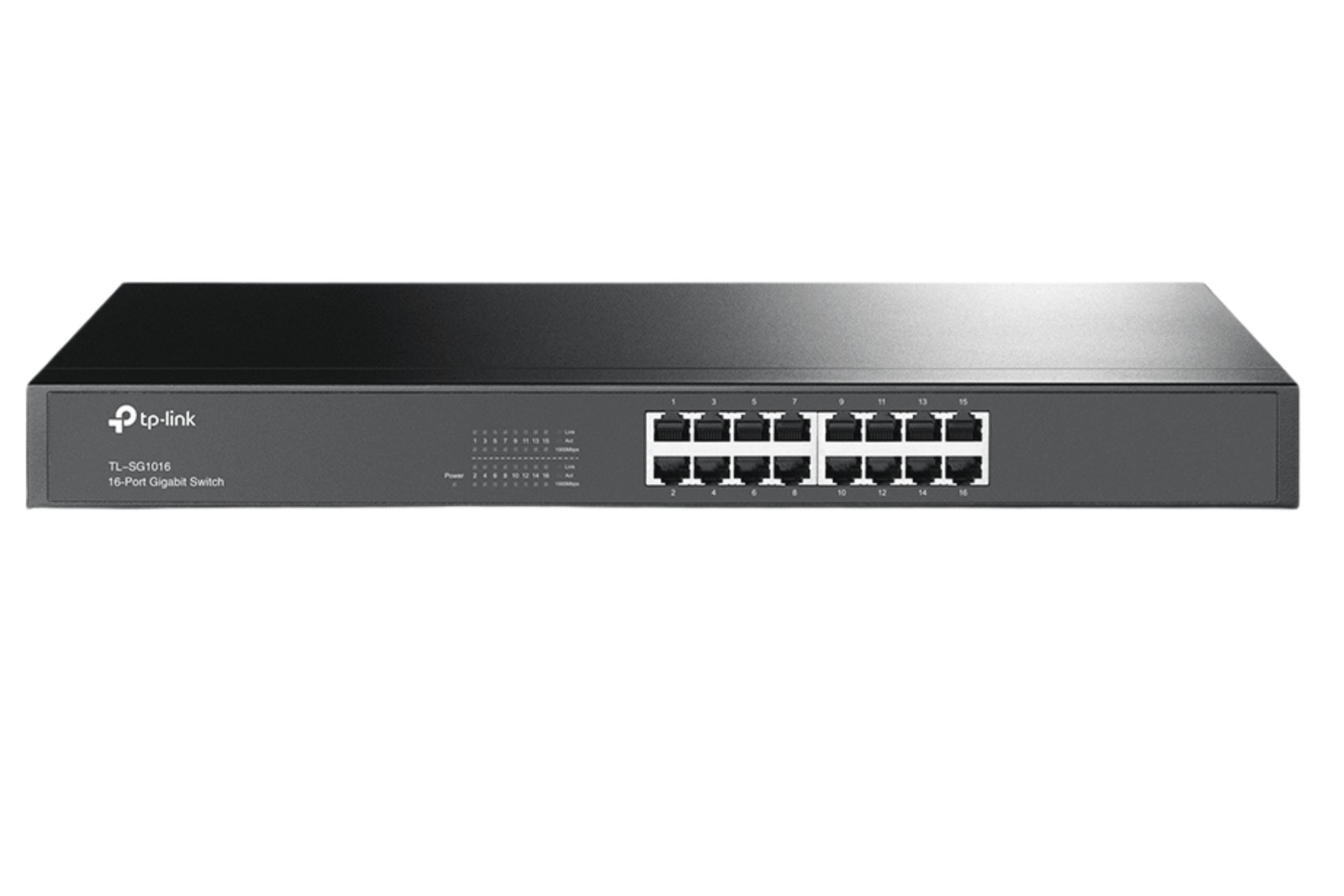 SWITCH 16 PORTS TP-LINK TL-SG1016 GIGABIT RACKEABLE NO/ADMIN