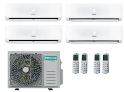 AIRE ACONDICIONADO MULTISPLIT HISENSE 9+9+9+12 UI/27 UE