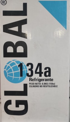 GAS REFRIGERANTE R134A 6,8kg MARCA GLOBAL