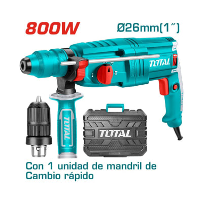 ROTOMARTILLO SDS PLUS 800W CON ADAPTADOR - TOTAL1