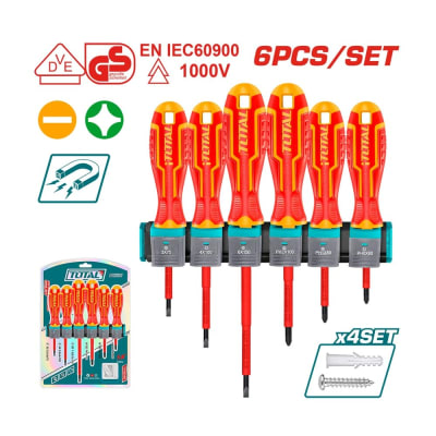 SET DE 6 DESTORNILLADORES AISLADOS - TOTAL1