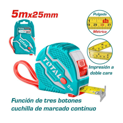 HUINCHA DE MEDIR 5m x 25mm - TOTAL1