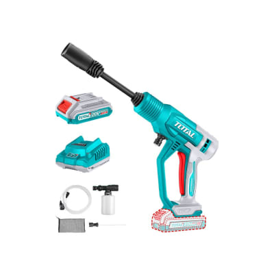 HIDROLAVADORA INALAMBRICA 20V + BATERIA 2AH + CARGADOR - TOTAL1