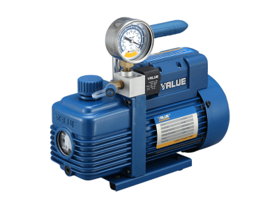 BOMBA DE VACIO 5.0 CFM DOBLE ETAPA CON VACUÓMETRO - VALUE1