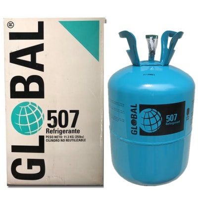 GAS REFRIGERANTE R507 11.3kg  MARCA GLOBAL