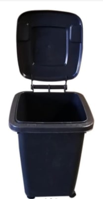BASURERO PLASTICO 50 LTS CON RUEDAS