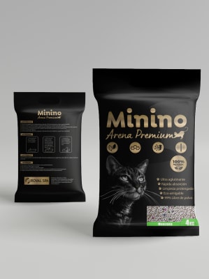 ARENA SANITARIA MININO 4 KILOS manzana