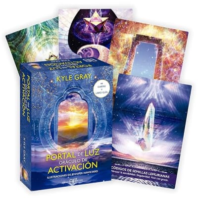 Portal de luz: Oráculo de activación: 44 cartas y libro guía