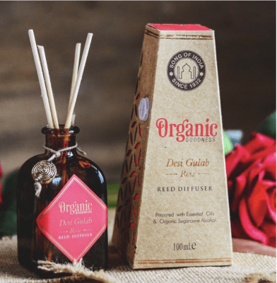 Organic Difusor Rosas Triangulo 100 ml