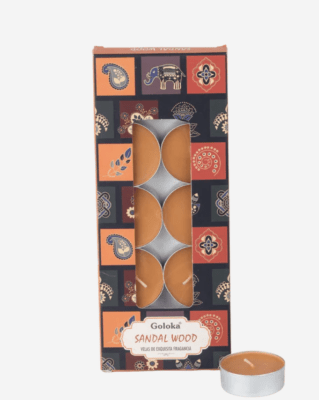 Vela Aromática Sandalwood Tealight - Goloka