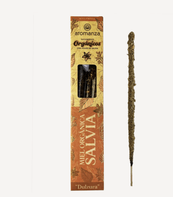 Sahumerio Organico Miel Organica Salvia - Aromanza