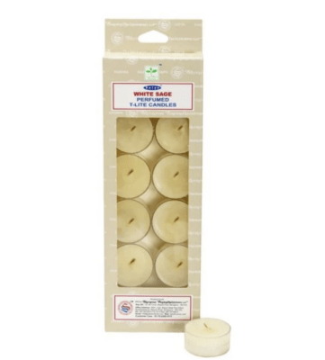 Vela Aromática Salvia Blanca Tealight - Satya x 12