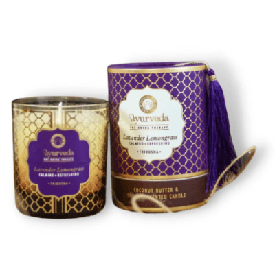 Vela Aromática Ayurveda Lavanda y Lemongrass - Song of India