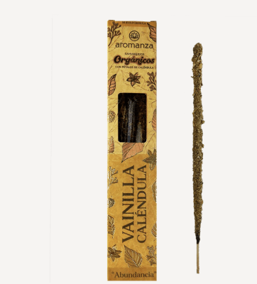Sahumerio Organico Vainilla Calendula - Aromanza