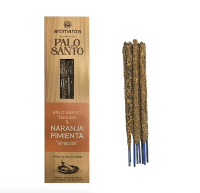 Sahumerio Palo Santo Buena Onda de Naranja Pimienta - Aromanza