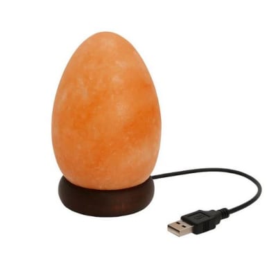 Lampara de Sal del Himalaya Huevo Led Mini