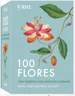100 Flores. Tarjetas con motivos florales.