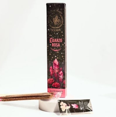 Incienso con Piedras de Cuarzo Rosa - Tribal Soul