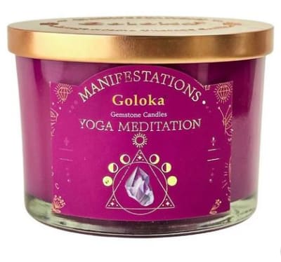 Vela Palo Santo con Amatista - Meditación Yoga