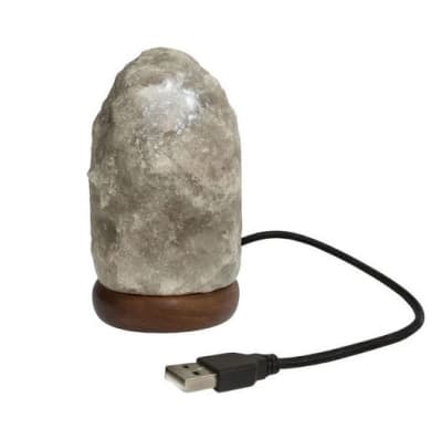 Lampara de Sal Gris del Himalaya Led Mini