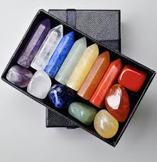 Kit Piedras para los 7 Chakras (7 puntas y 7 piedras)
