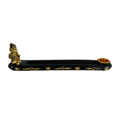 Porta Incienso Ganesh Black and Gold