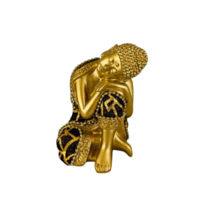 Buda Siddharta Dorado con negro pequeño 14f063B
