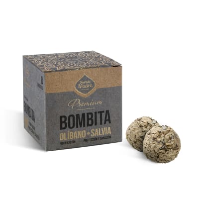 Bombita Premium Defumación Activada Olíbano & Salvia - Sagrada Madre