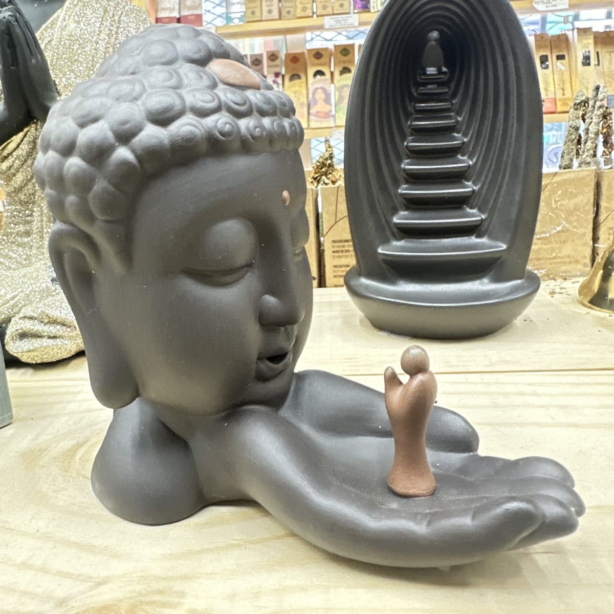 Porta Incienso Cascada Buddha's Soul + 10 inciensos especiales1