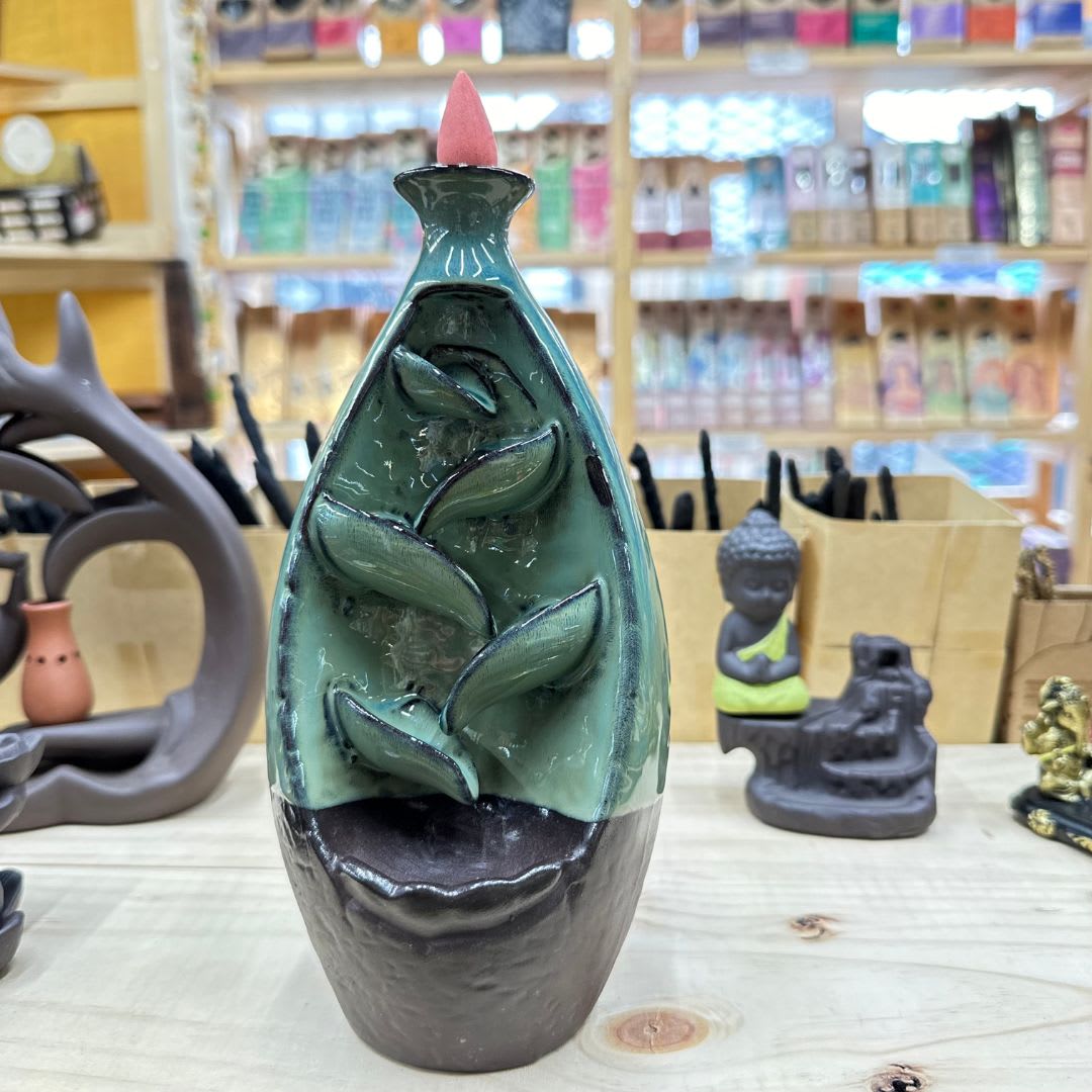 Porta Incienso Cascada Qiannián + 10 inciensos1