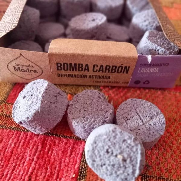 Bomba Carbón Sahumerio Lavanda - Sagrada Madre1