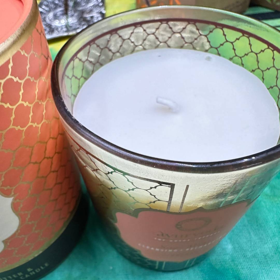 Vela Aromática Ayurveda Salvia Blanca y Menta2