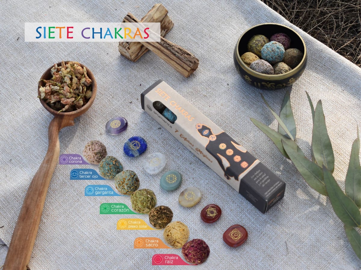 Sahumerio Esfera Organica 7 Chakra - Aromanza1