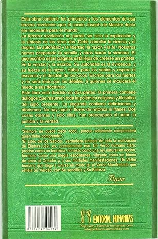 El libro de los sabios : los principios y elementos de la tercera revelación. Éliphas Lévy (Author)1