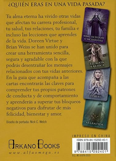 Cartas oráculo de las vidas pasadas: 44 cartas oráculo y libro guía2