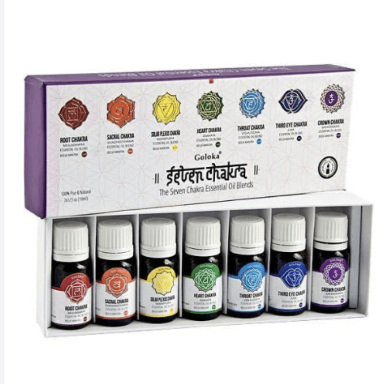 Aceite Esencial 7 Chakras - Goloka - Pack 7 Aceites1