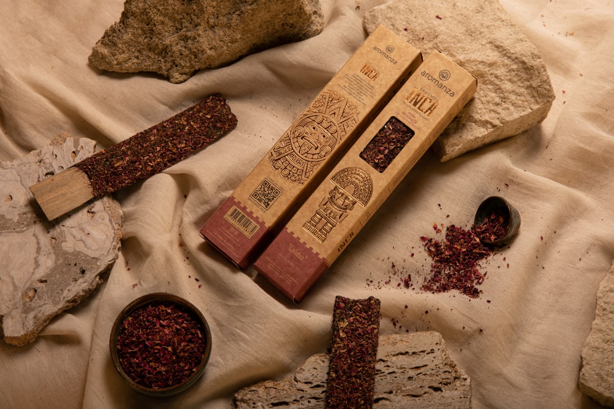 Sahumo Inca Rosa Mosqueta - Aromanza1