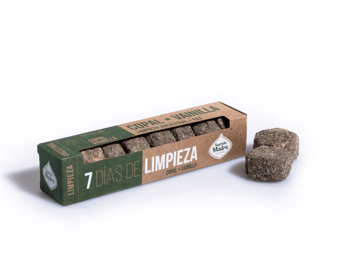 Pastillas 7 Dias de Limpieza Copal y Vainilla - Sagrada Madre1