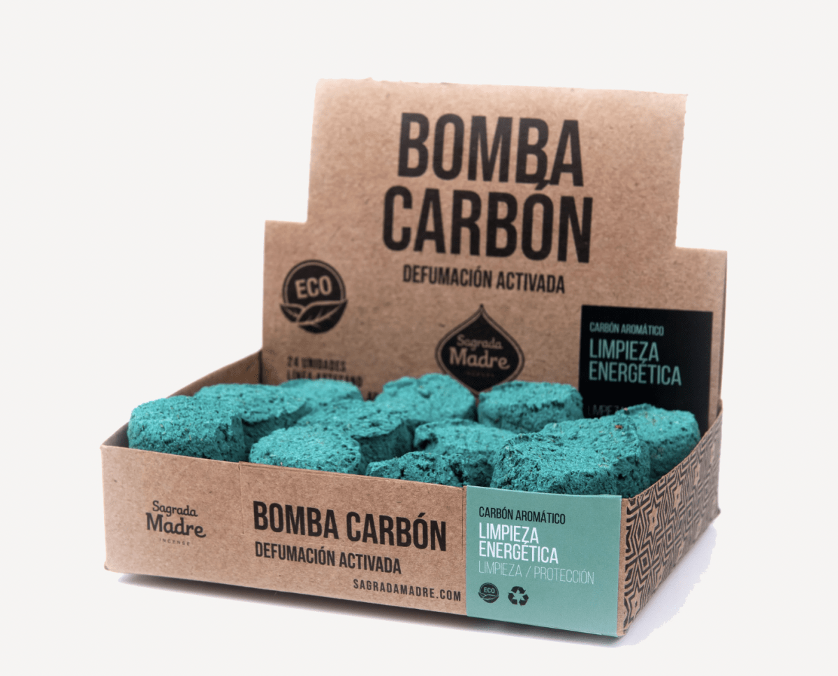 Incienso Natural Ecologico Bomba Carbón de Defumación Activada Limpieza Energética X 241
