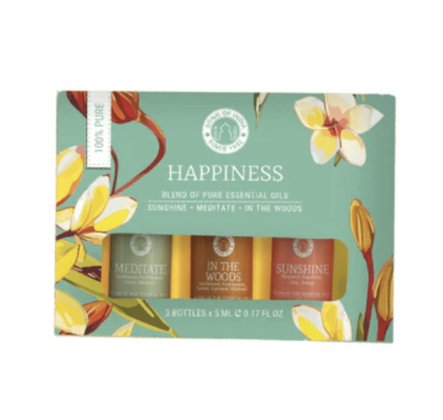 Set Aceites esenciales Happiness - Song of India Luz Solar, Meditacion , En el Bosque1