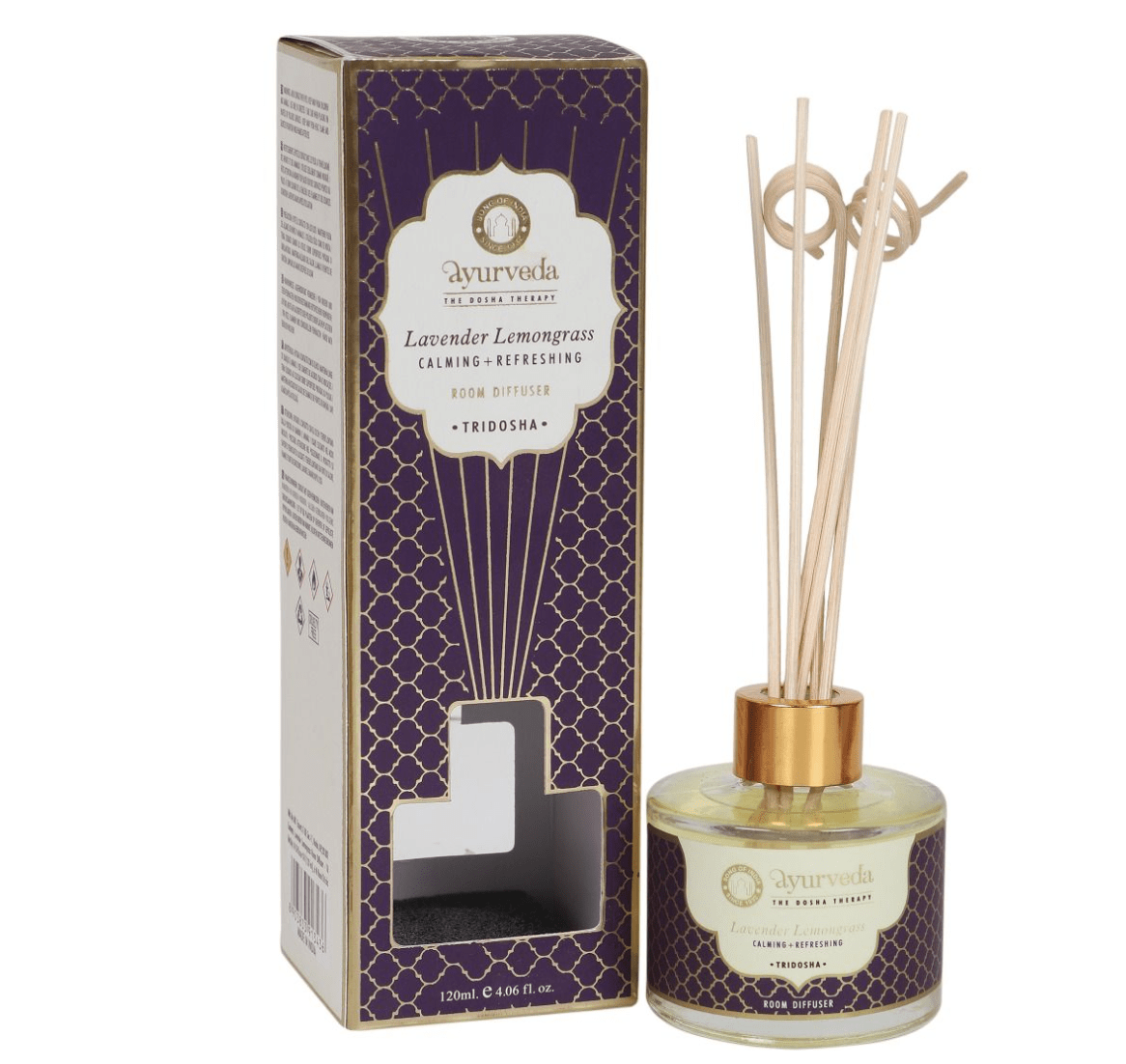 Difusor Aromatico de Varilla Ayurveda Lavanda y Lemongrass - Song of India2